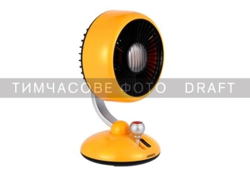 Вентилятор ARDESTO AviaFan настільний, 12см, акумулятор, підсвічування, USB-A Type-C, жовтий (FT-F3600Y)