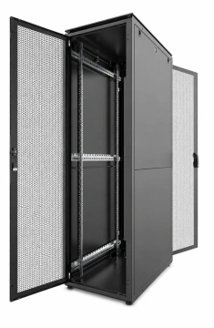Серверна шафа MIRSAN 19", 42U, зібрана, з цоколем 100мм, 600х600 мм, IP54, чорна (MR.IP54Y42U60.01)