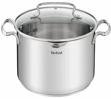 Каструля Tefal Duetto+, з кришкою, 6л, нержавіюча сталь (G7197956)