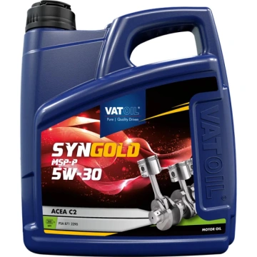 Олива моторна VATOIL SynGold MSP-P 5W-30 4л (10-4 PLUS) (50773) (VAT10-4PLUS)
