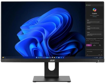 Комп'ютер персональний моноблок 2E Rational K6 23.8" FHD IPS Intel i3-12100, 8Gb, F128GB+500Gb, UMA, H610, K6.610, 120W, Win11H+M365P1yr, чорний (2E-K6.V2.44)