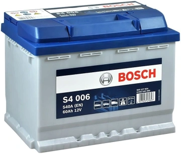 Акумулятор Bosch S4 12В 60А·год 540А L+ (0 092 S40 060) (0092S40060)