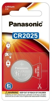 Батарейка Panasonic літієва CR2025 блістер, 1 шт. (CR-2025PT/1B)