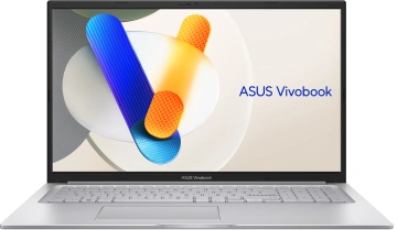 Ноутбук ASUS Vivobook 17 X1704VA-AU835 17.3" FHD IPS, Intel i7-1355U, 16GB, F512GB, UMA, NoOS, Сріблястий (90NB10V1-M00WA0)