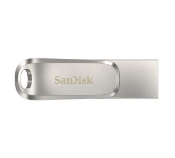 Накопичувач SanDisk 512GB USB 3.1 Type-A + Type-C Dual Drive Luxe Срібний (SDDDC4-512G-G46)