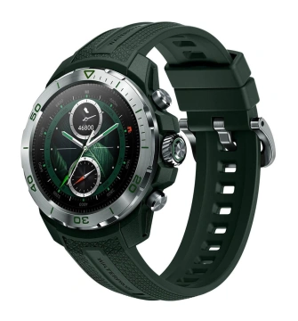 Смарт-годинник Mibro GS Explorer 48мм, 1.32", 466x466, AMOLED, BT 5.3, Dual-band GPS, 10 ATM, насичений зелений (XPAW017G)
