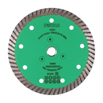 Круг алмазний вiдрiзний Turbo 125x2,2x10x22,23/M14F Elite (10179023011)