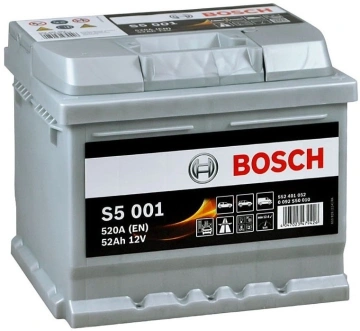 Акумулятор Bosch S5 12В 52А·год 520А R+ (0 092 S50 010) (0092S50010)