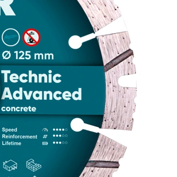 Круг алмазний вiдрiзний 1A1RSS/C3 125x2,2/1,4x11x22,23-10-HIT Technic Advanced (14315347010)