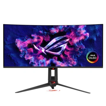 Монітор Asus 34" ROG Swift OLED PG34WCDN 2xHDMI, DP, USB-C, 3xUSB, Audio, QD-OLED, 3440x1440, 21:9, 360Hz, 0.03ms, DCI-P3 99%, CURVED, G-SYNC, FreeSync, HAS, HDR500 (90LM0CU0-B01971)