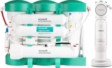 Комплект фільтру зворотного осмосу Ecosoft P’URE AQUACALCIUM Mint з сифоном для газування води ARDESTO, білий (MO675PUREMACECO-SMW-02W)