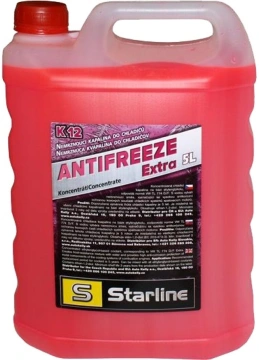 Антифриз Starline Extra K12 G-12+ концентрат рожевий -74°C 5л (NA K12-5) (NAK125)