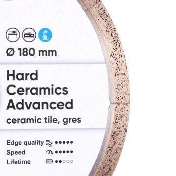 Круг алмазний вiдрiзний 1A1R 180x1,4/1,0x8,5x25,4 Hard ceramics Advanced (11120528014)