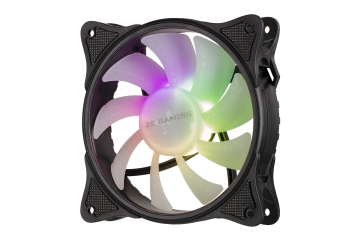 Корпусний вентилятор 2E GAMING F120IR-ARGB, 120мм, 1200rpm, 3pin, 3pin +5VARGB, 25.3dBa, чорний (2E-F120IR-ARGB)