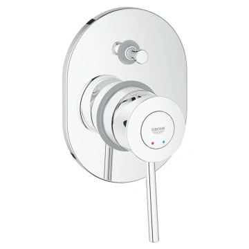 Одноважільний змішувач для ванни Grohe BauClassic, прихований монтаж, хром (29047000)
