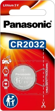 Батарейка Panasonic літієва CR2032 блістер, 1 шт. (CR-2032PT/1B)