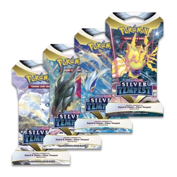 Колекційна карткова гра Pokemon: Silver Tempest Sleeved, бустер пак (1 шт) (820650850929)