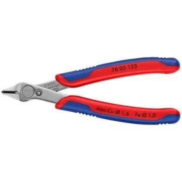 Кусачки-бокорізи KNIPEX Electronic Super, 125мм, 0.056кг (78-03-125)