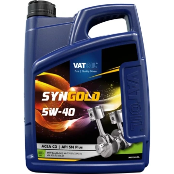 Олива моторна VATOIL SynGold 5W-40 5л (11-5) (50195) (VAT11-5)