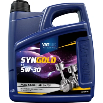 Олива моторна VATOIL SynGold LL 5W-30 4л (10-4 LL) (50017) (VAT10-4LL)