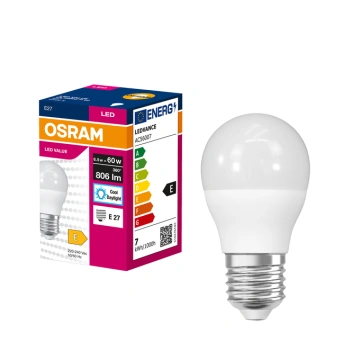 Лампа OSRAM LED VALUE CLASSIC P E27 6.5Вт 6500K 806Лм (4099854547454)