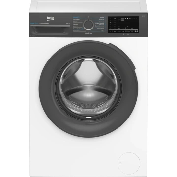 Пральна машина Beko фронтальна, 8кг, 1200, A, 50см, дисплей, пар, інвертор, white (BM3WFU48215WPAA)