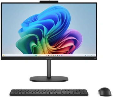 Комп'ютер персональний моноблок HP OmniStudio 27" QHD IPS, Intel 5-210H, 24GB, F1TB, UMA, WiFi, кл+м, DOS, чорний (D6QM6EA)