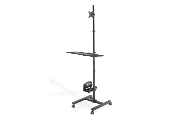 Кріплення DIGITUS Mobile workstation, max. 8 kg load, 32" screen max., black (DA-90374)