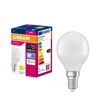 Лампа OSRAM LED VALUE CLASSIC P E14 7Вт 4000K 1055Лм (4099854547577)