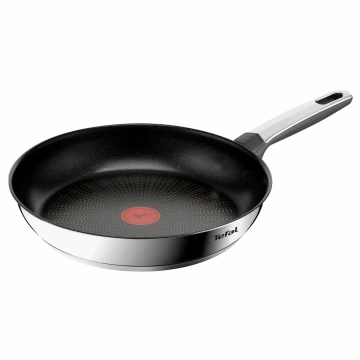Сковорода Tefal Emotion+, 28см, нержавіюча сталь, бакеліт, чорний (E3270644)