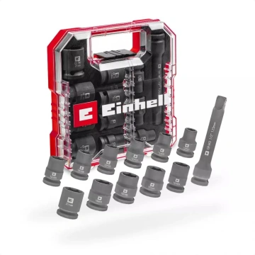 Набір ударних торцевих головок Einhell 40мм 1/2" 10-21 мм 12шт кейс 0.78кг (109283)
