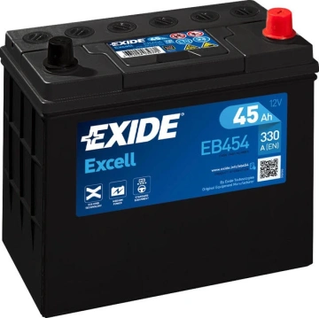Акумулятор Exide Excell 12В 45А·год 330А R+ (EB454)
