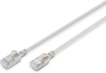 Патч-корд DIGITUS CAT 6a F-FTP Slim, 3 м, AWG 32/7, Cu, LSZH, сірий (DK-1632-A-030S)