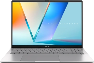 Ноутбук ASUS Vivobook S16 M3607GA-SH010 16" FHD OLED, AMD AI 7 445, 16GB, F512GB, UMA, NoOS, Сріблястий (90NB17M2-M000B0)