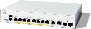 Комутатор Cisco Catalyst 1300 8-port GE, Full PoE, 2x1G Combo (C1300-8FP-2G)