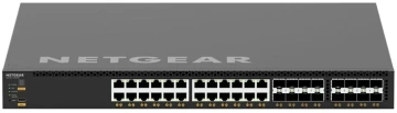 Комутатор NETGEAR M4350-24X8F8V (XSM4340V), 24x10G/Multi-Gig PoE++, 290Вт(можливо збільшити до 1770Вт), 8xSFP+, 8xSFP28 25G, керований L3 з можливістю стекування (XSM4340V-100NES)