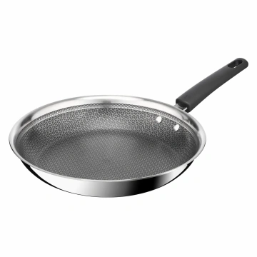 Сковорода Tefal Emotion+ Power, 28см, нержавіюча сталь, серцевина-алюміній, хромована сталь, бакеліт (E3410655)