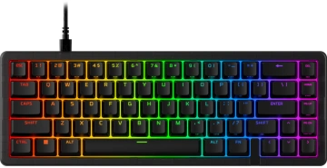 Клавіатура механічна HyperX Alloy Origins 2 65key, Red, USB-A, Hot-Swap, EN/UA, RGB, чорний (B4QS3AA)