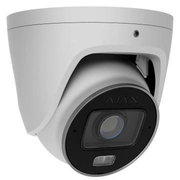 IP-камера дротова Ajax TurretCam HLVF 5 MP White, 2.8–12 мм, PoE, True WDR, IP67, ІЧ 60 м, LED 40 м, аудіо, кут огляду 31° до 111°, вулична, біла, 126281.197.WH1 (000063794)