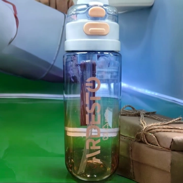 Пляшка для води ARDESTO Gym 800мл, пластик, блакитний (AR2280GB)