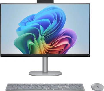 Комп'ютер персональний моноблок HP OmniStudio X 27" UHD IPS, Intel U7-258V, 32GB, F1TB, UMA, WiFi, кл+м, Win11, сріблястий (D6QM5EA)