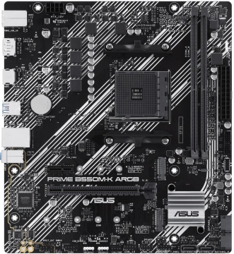 Материнcька плата ASUS PRIME B550M-K ARGB sAM4 B550 4xDDR4 M.2 HDMI DVI D-Sub mATX ARGB (90MB1GC0-M0EAY0)