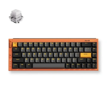 Клавіатура магнітна MCHOSE Ace 68 Turbo Hall Effect, Mount Tai Magnetic, 16K, USB-A, RGB, Galaxy Orange (HW-ACE68TURBO-9)