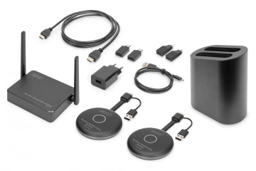 Система для презентацій DIGITUS Click & Present Pro - Wireless Collaboration System HDMI, 2xTX, 1xRX (DS-55317)