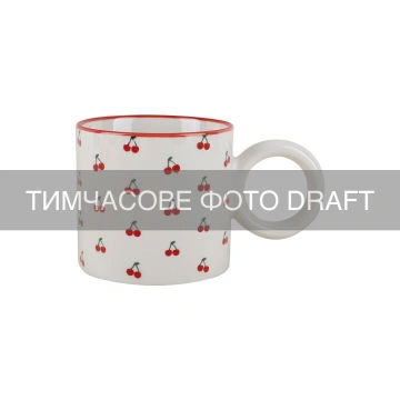 Чашка ARDESTO Cherry, 330мл, порцеляна, багатокольоровий (AR2130C)