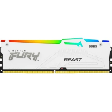 Пам'ять ПК Kingston DDR5 16GB 6400 Beast White RGB EXPO (KF564C32BWEA-16)
