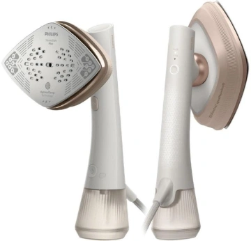 Відпарювач-праска Philips OneTurn, 1800Вт, 200мл, паровий удар -90гр, поворот для зміни типу девайса, алюміній, білий (GC213/10)