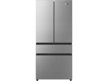 Холодильник SBS Gorenje, франц.дверцята, 182x80x71см, 2 дв., Х- 302л, М- 178л, A+, NF+,  Інвертор, Дисплей, Сірий (NRM818EUX)