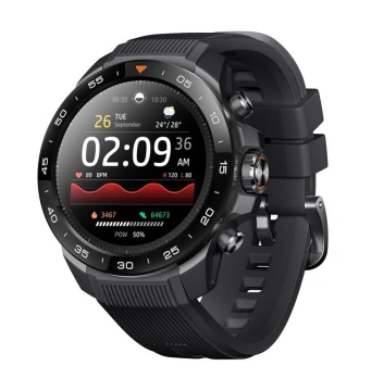 Смарт-годинник Mibro GS Explorer S 48мм, 1.32", 466x466, AMOLED, BT 5.3, Dual-band GPS, 10 ATM, чорний обсидіан (XPAW023OB)