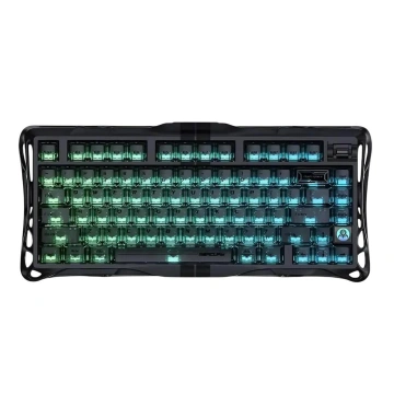 Клавіатура магнітна GravaStar Mercury V75 80keys, Magnetic Jade Pro, 8K, USB-A, RGB, Stealth Black (GSV75_XTAL_BLK)